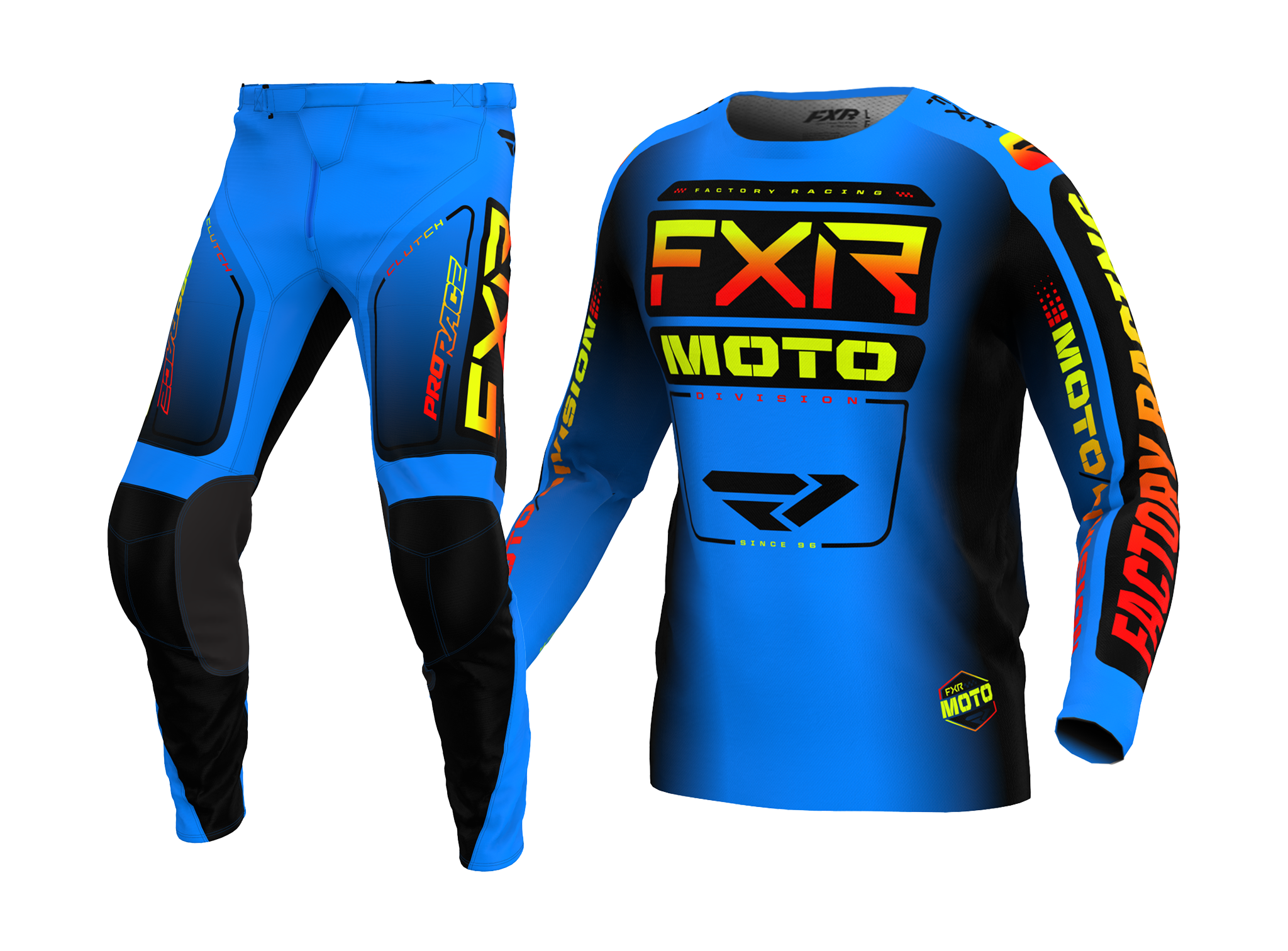 FXR Motocross Gear Clutch - Blue / Inferno