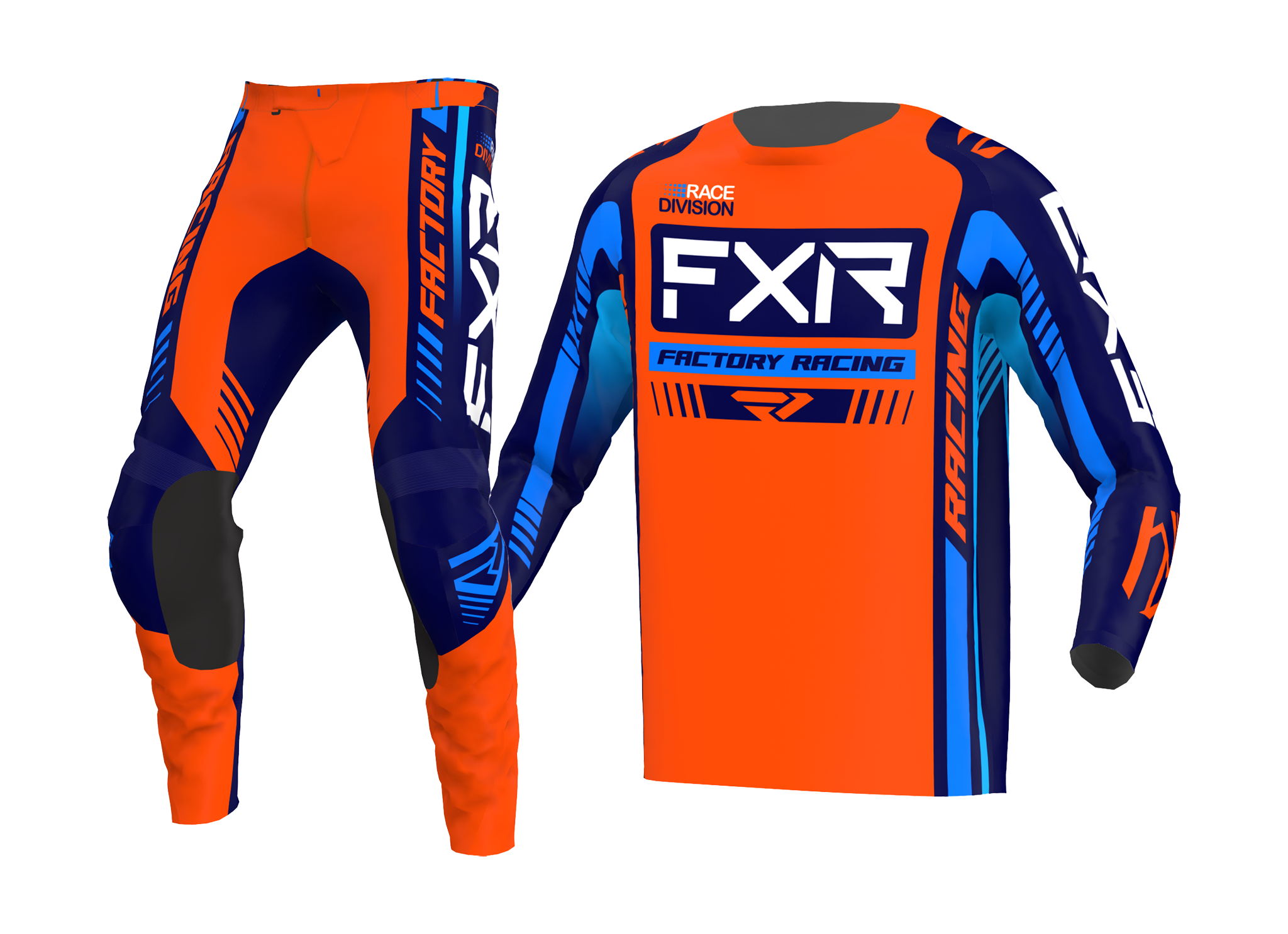 FXR Motocross Gear Clutch Pro - Orange / Navy
