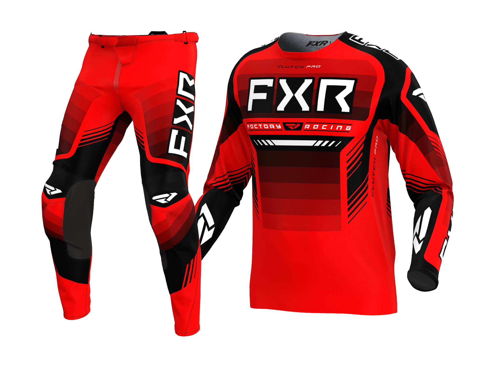 FXR Motocross Gear Clutch Pro - Red / Black