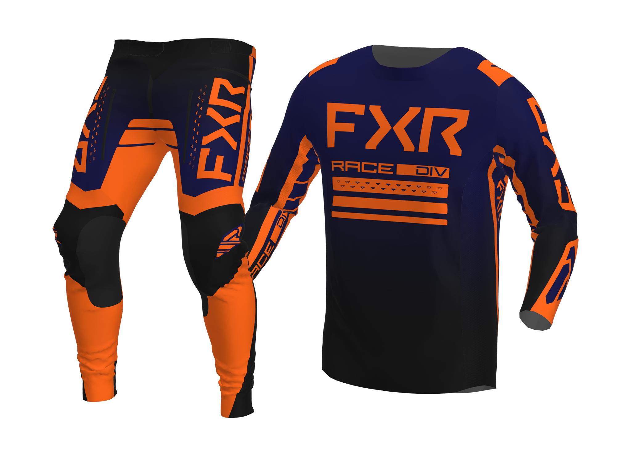 FXR Motocross Gear Contender - Midnight / Orange