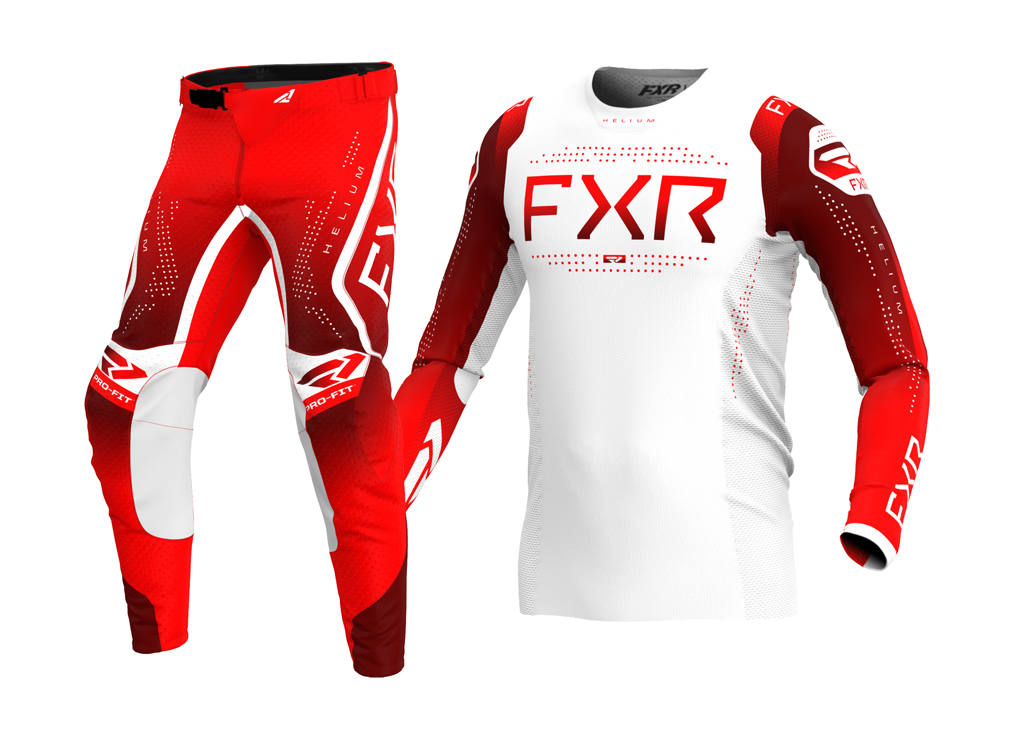FXR Motocross Gear Helium - Red Dawn