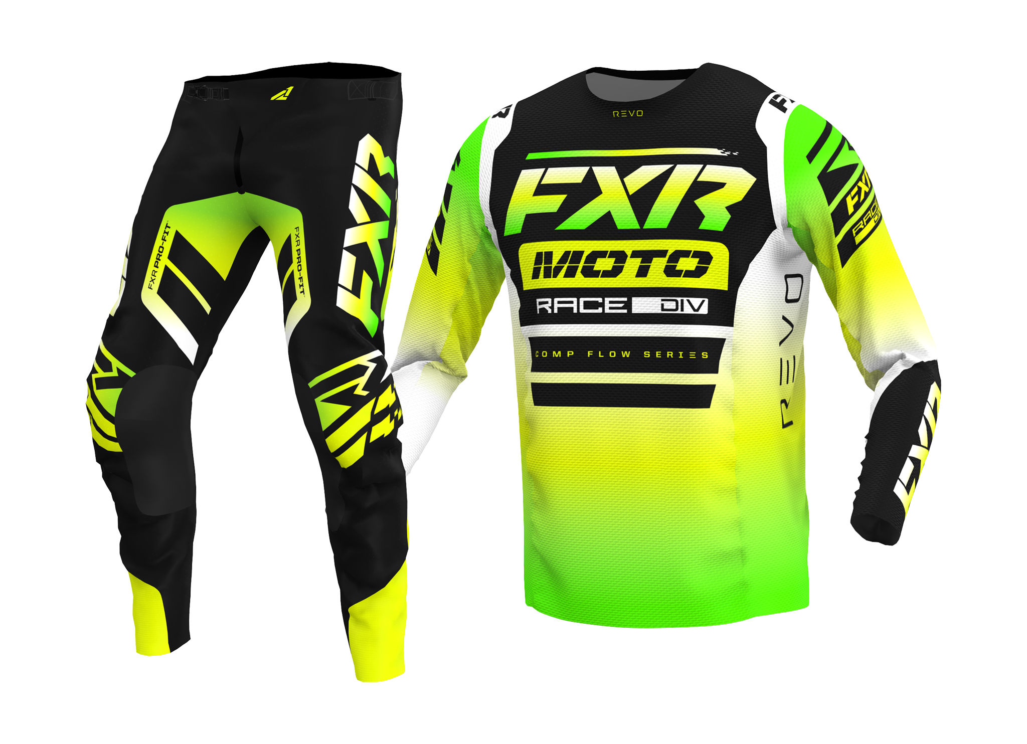 FXR Motocross Gear Revo Comp - Glowstick