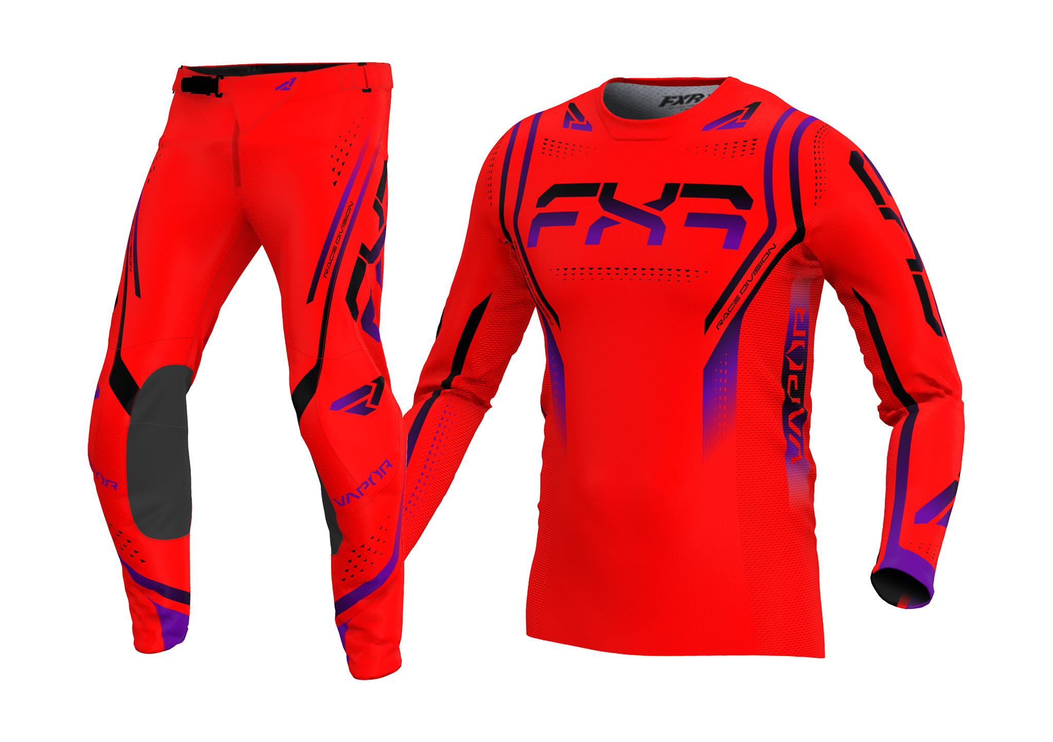 FXR Motocross Gear Vapor - Bloodshot