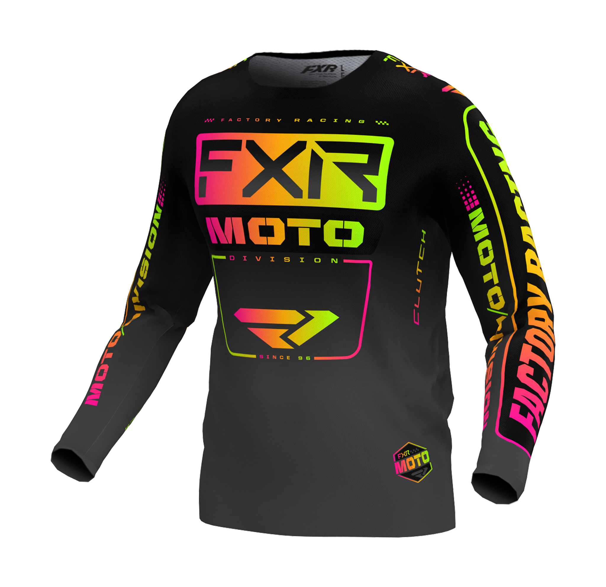 FXR Youth Motocross Gear Clutch - Black / Sherbert