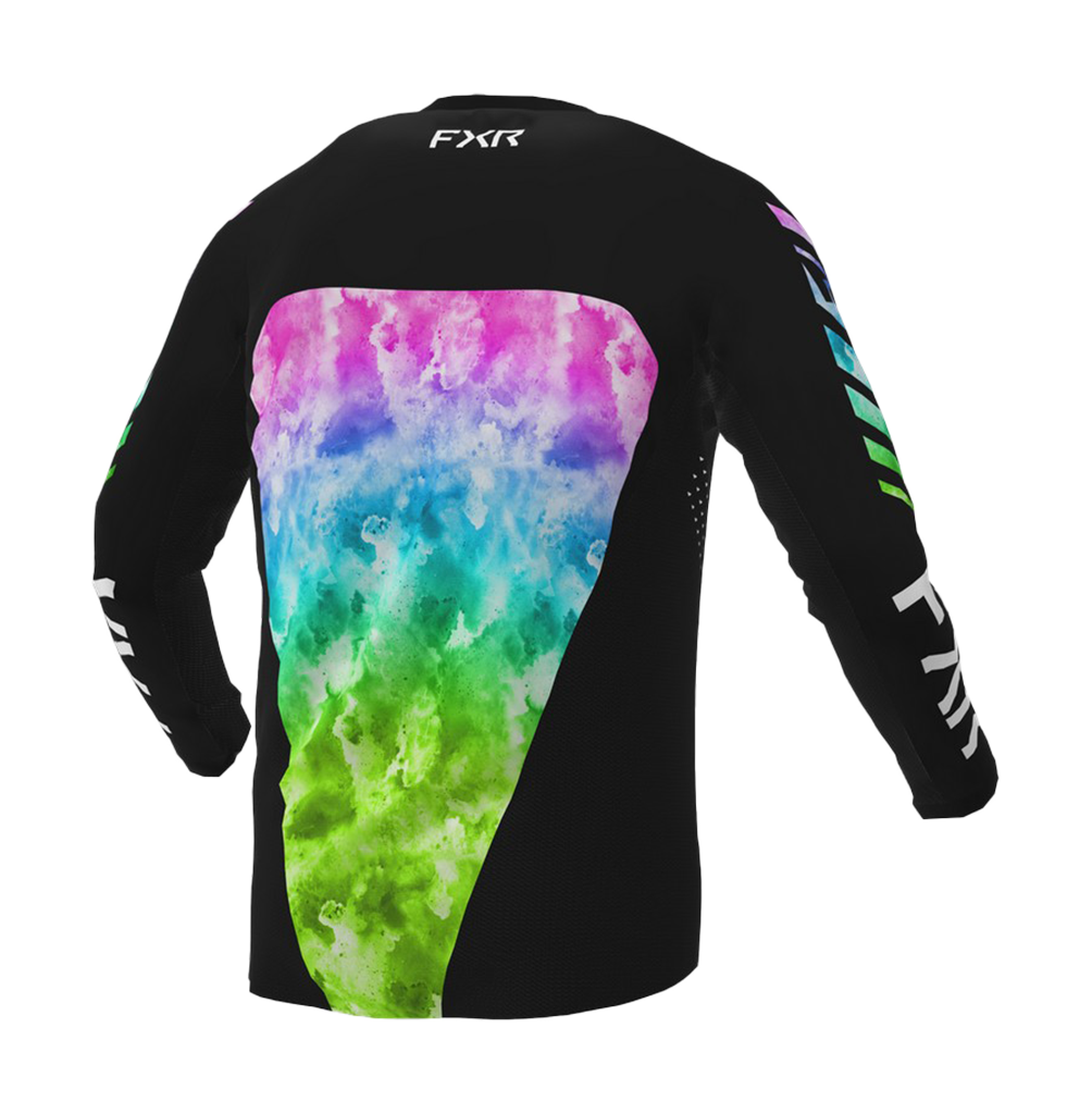 FXR Youth Motocross Jersey Podium - Acid Rain