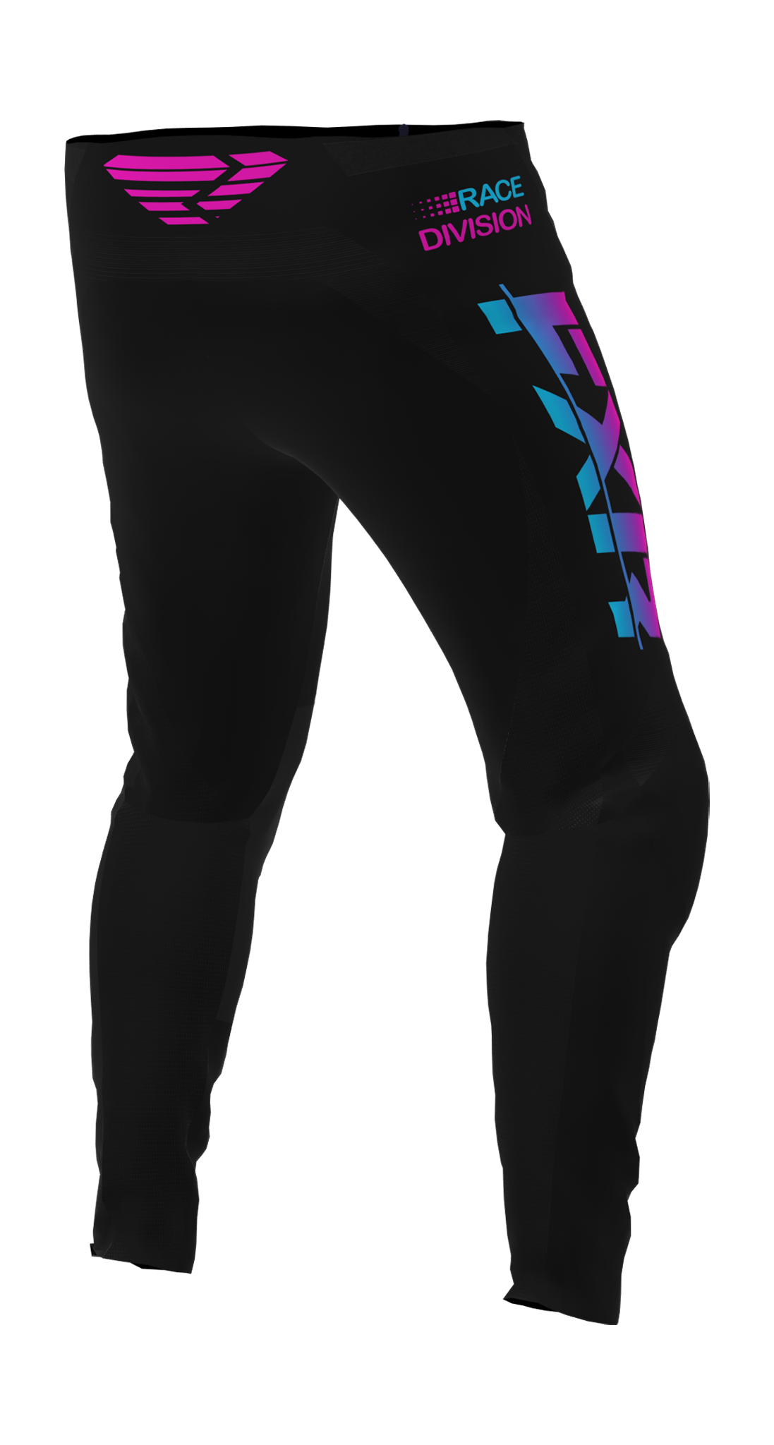 FXR Youth Motocross Pants Clutch Pro - Black / Sky / Pink