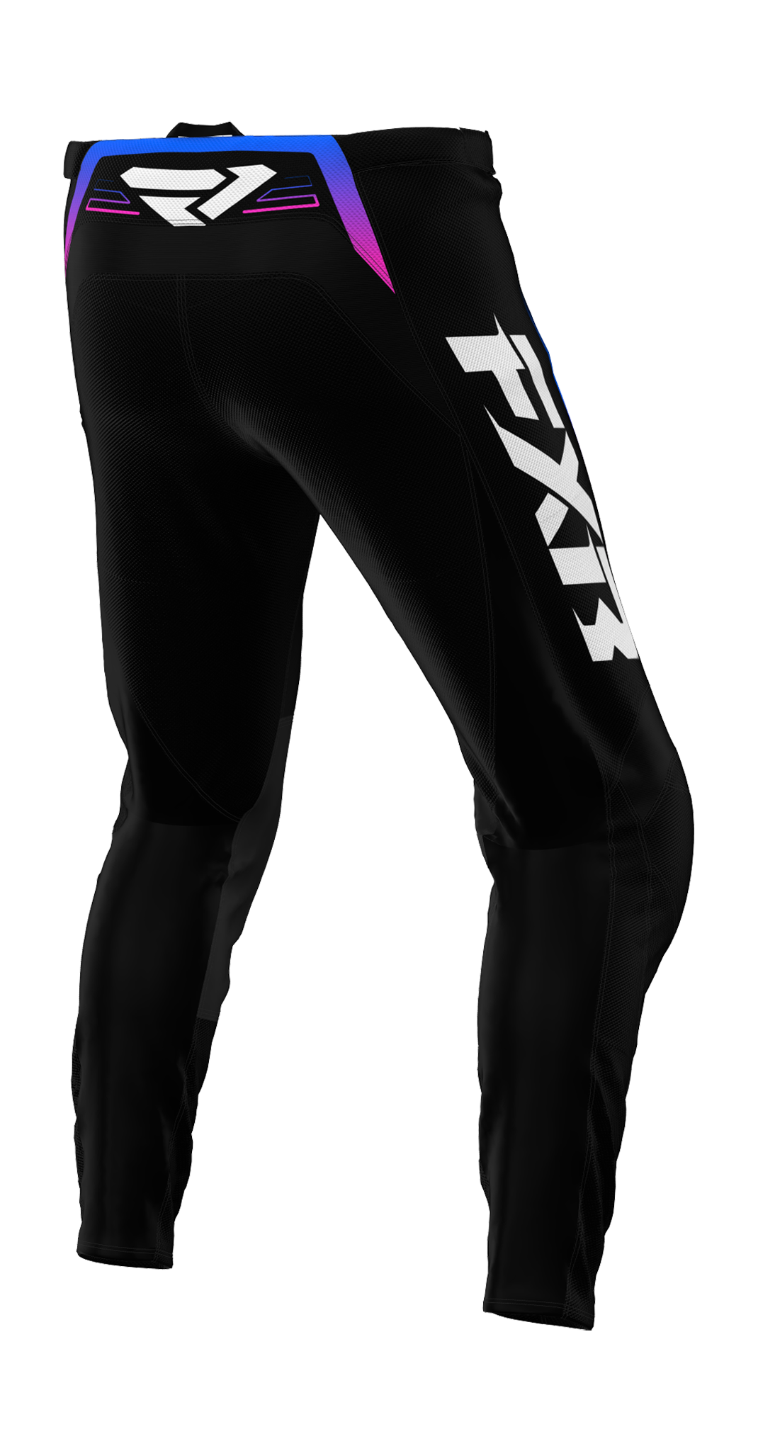 FXR Youth Motocross Pants Clutch - Black / Blue / Pink