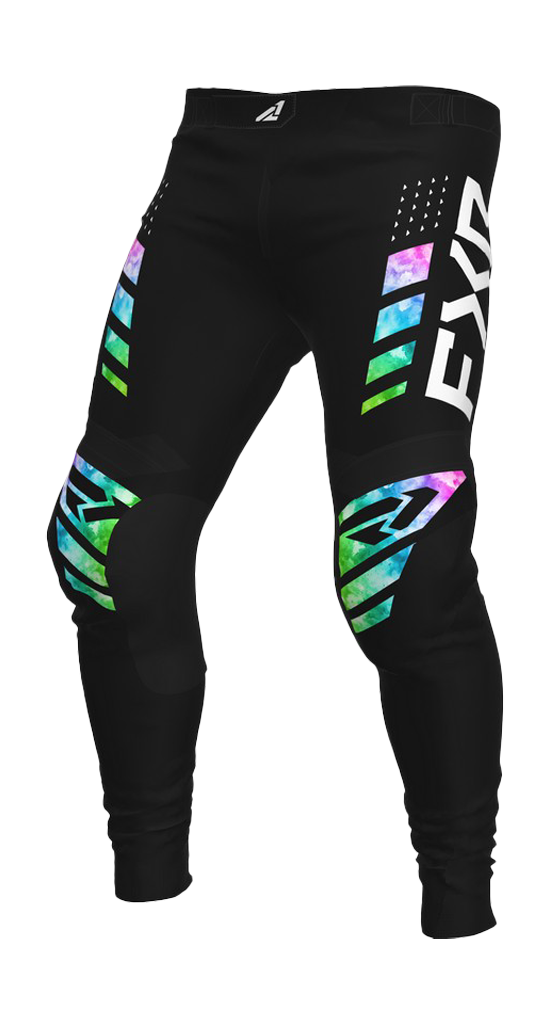 FXR Youth Motocross Pants Podium - Acid Rain