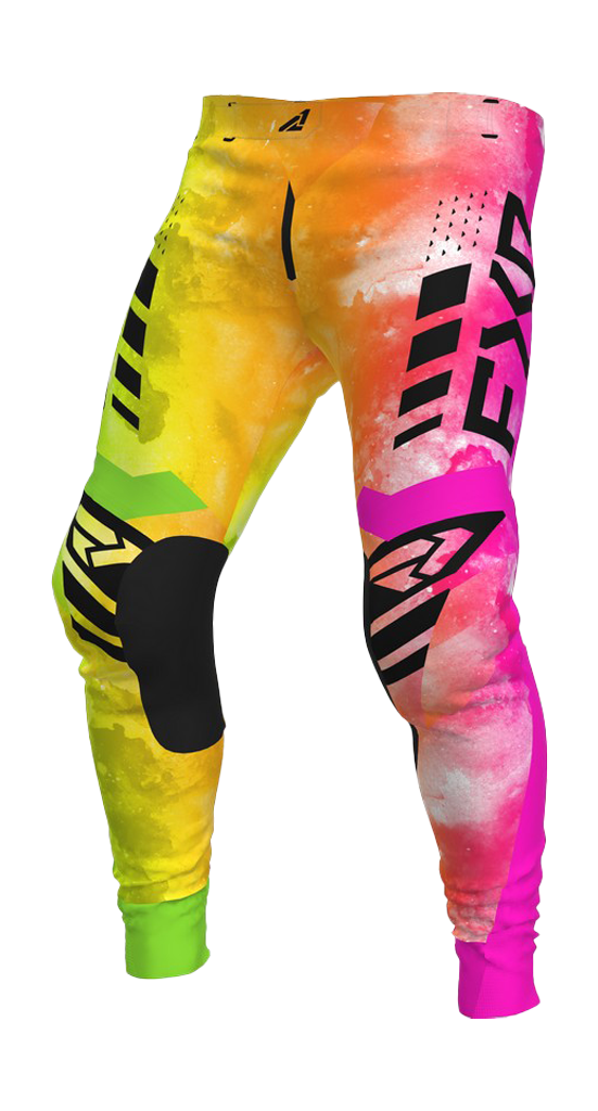 FXR Youth Motocross Pants Podium - Acid Sherbert