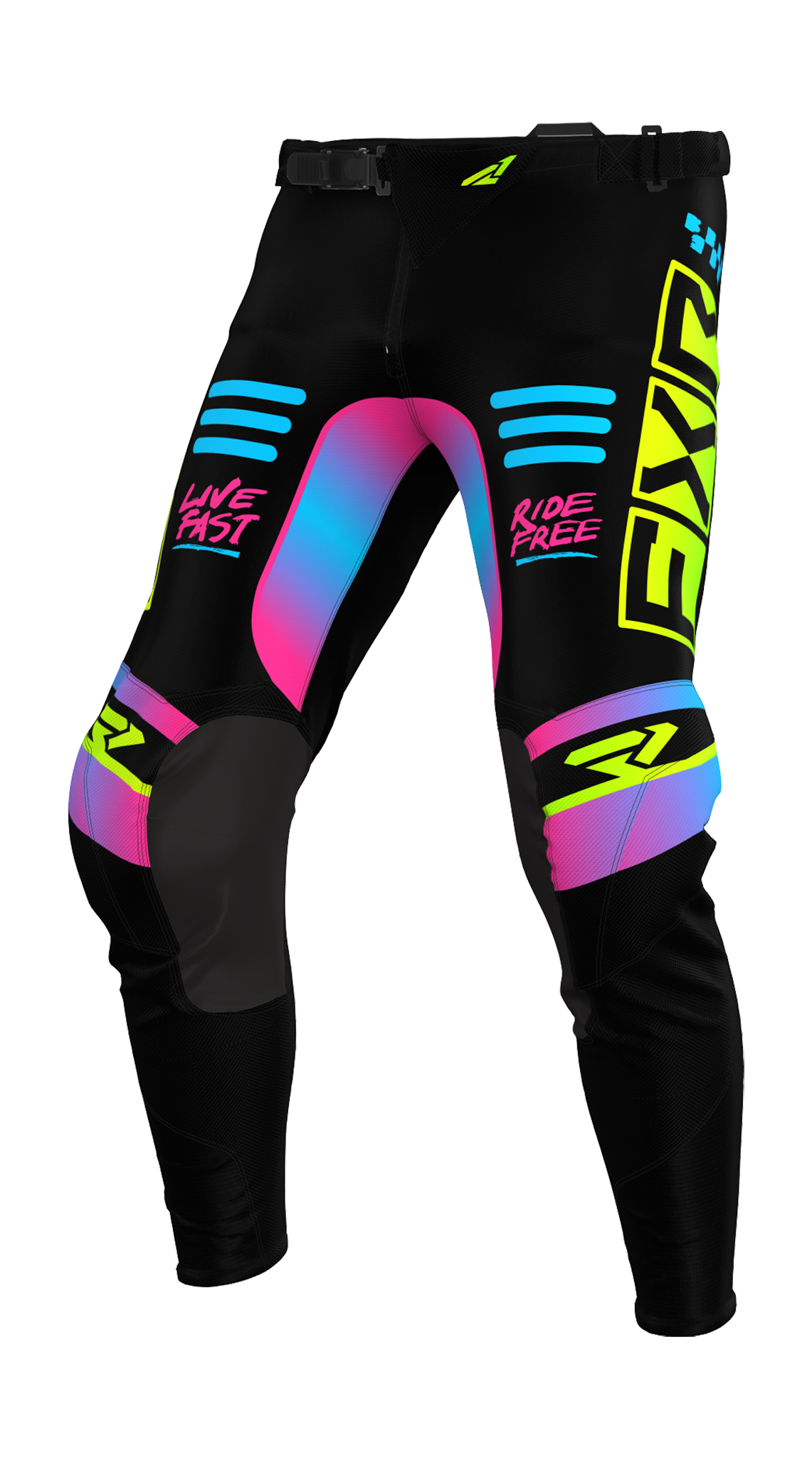 FXR Youth Motocross Pants Podium - Black / Candy