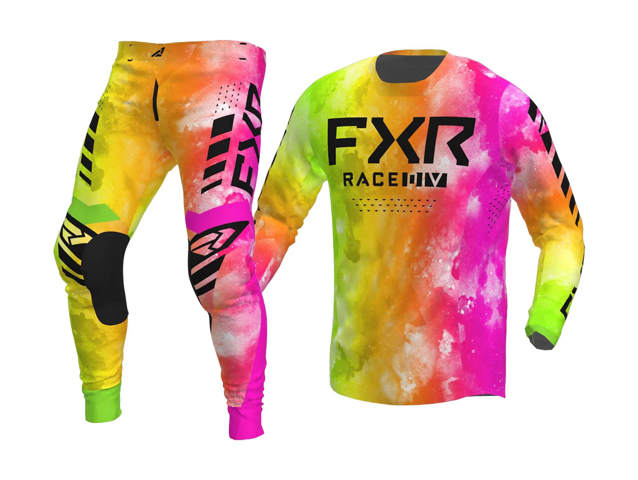 FXR Youth Motocross Gear Podium - Acid Sherbert
