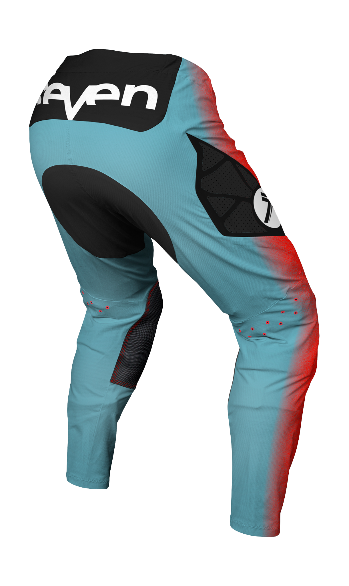 Seven Motocross Pants Zero Dissolve - Flo Red / Blue