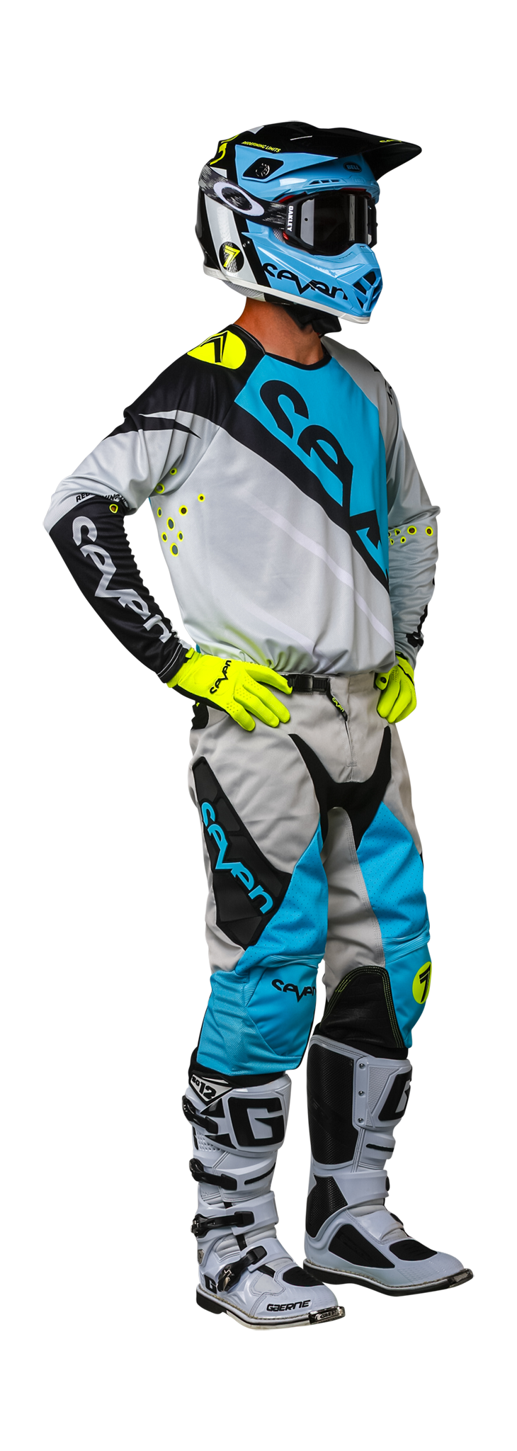 Seven Motocross Gear Rival Militant - Blue / Cement