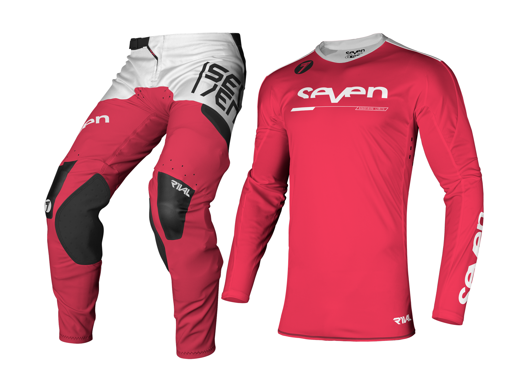 Seven Motocross Gear Rival Rampart - Flo Red