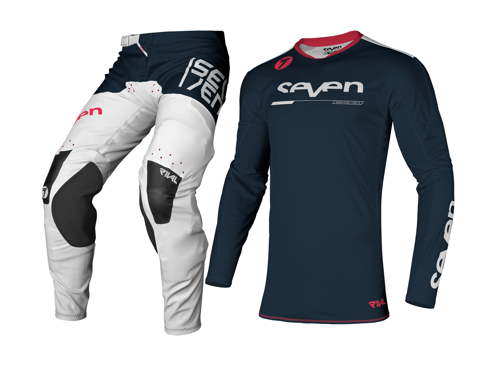 Seven Motocross Gear Rival Rampart - White / Navy