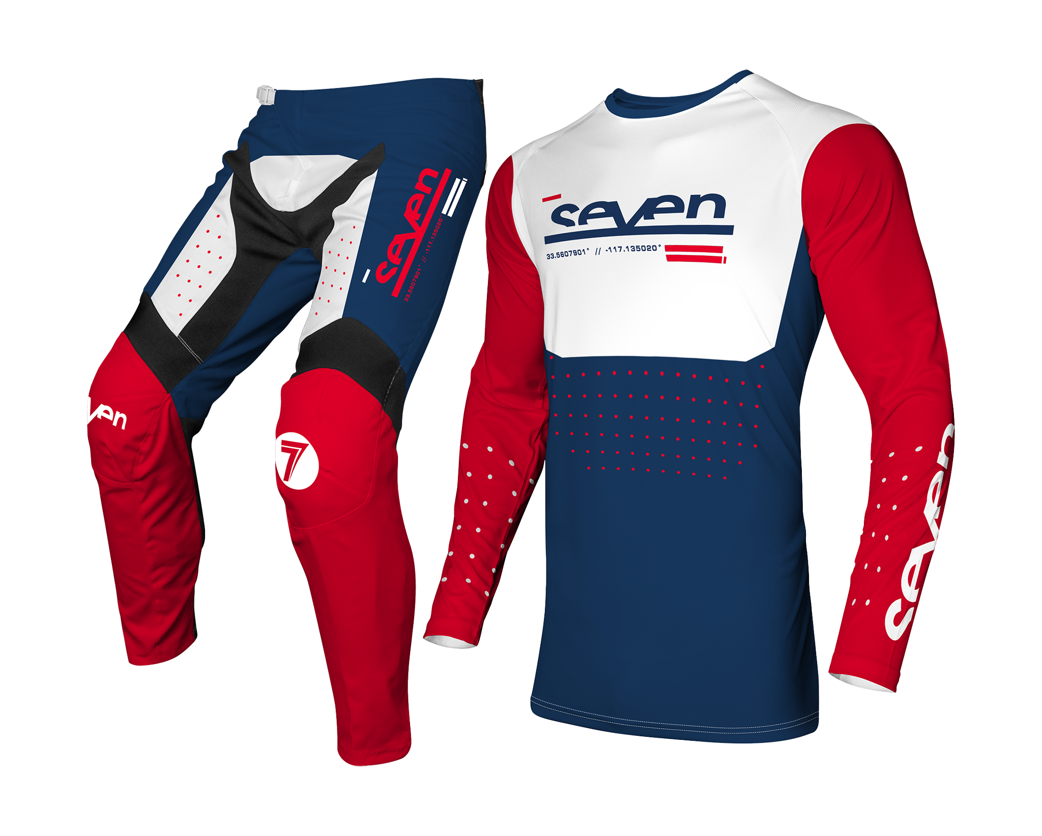 Seven Motocross Gear Vox Aperture - Red / Navy