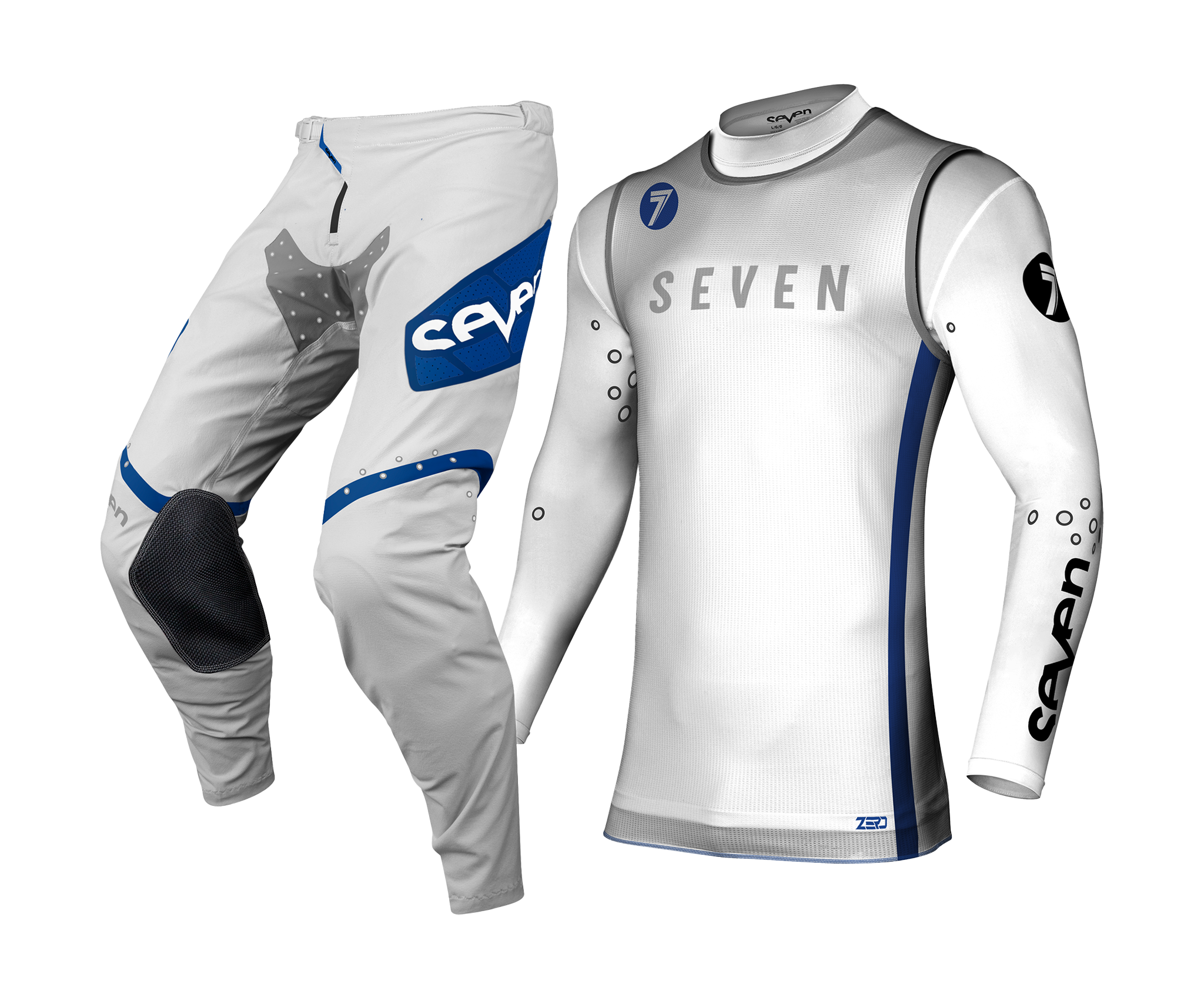 Seven Motocross Gear Zero Institution - White