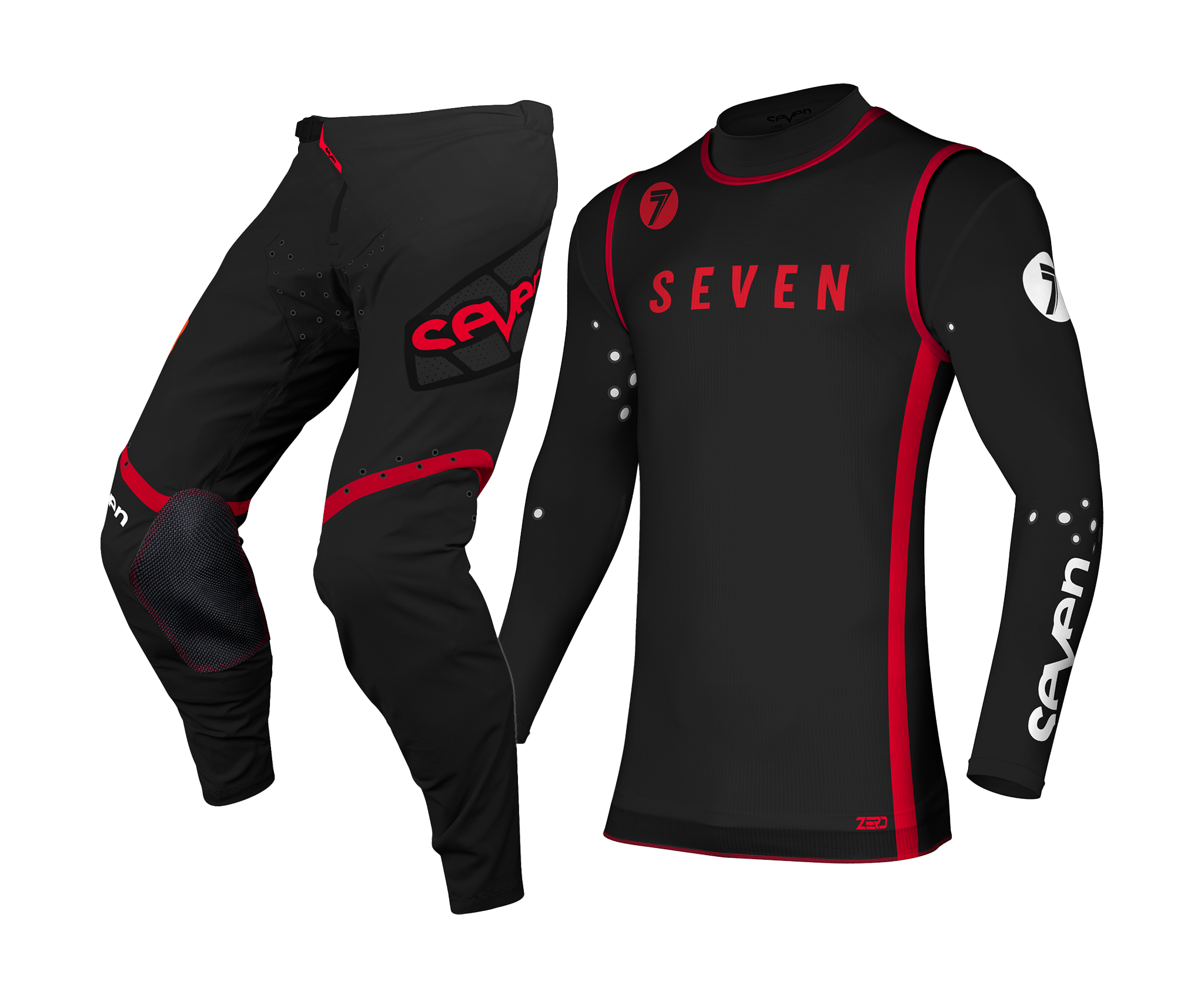 Seven Motocross Gear Zero Institution - Black