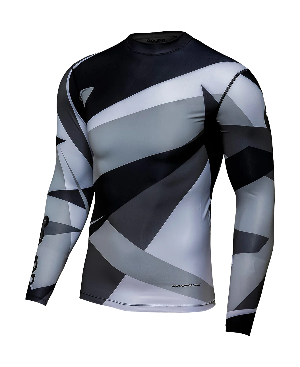 Seven Youth Compression Jersey Zero Battleship - Black / Grey