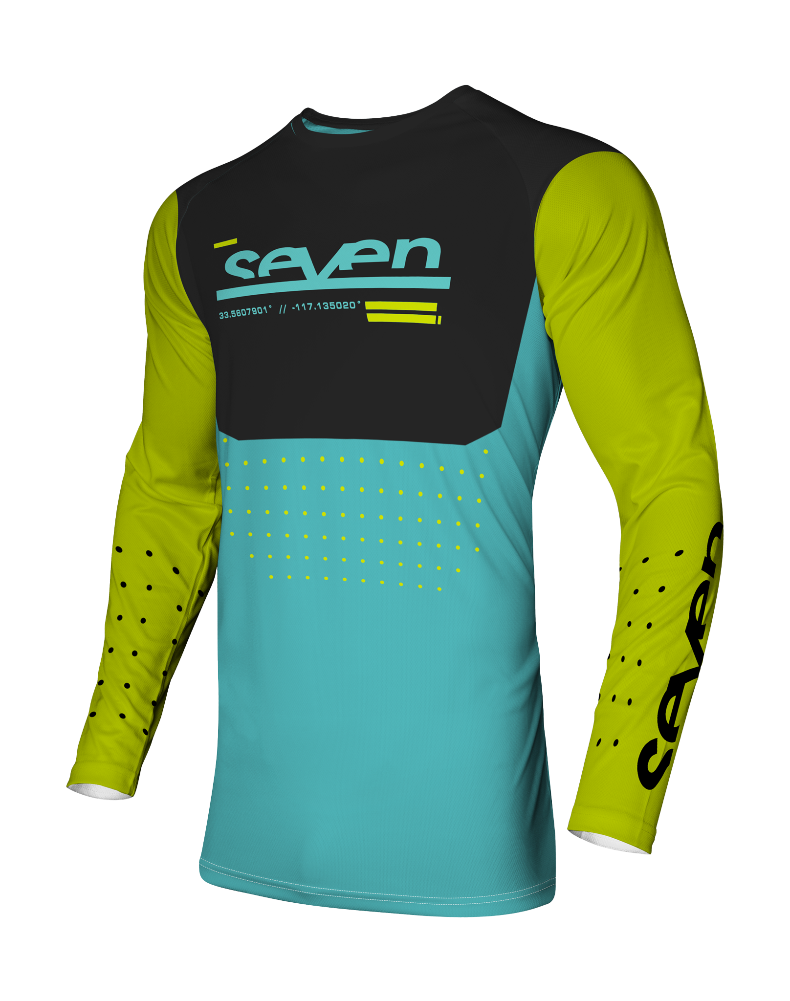 Seven Youth Motocross Gear Vox Aperture - Flo Yellow / Blue