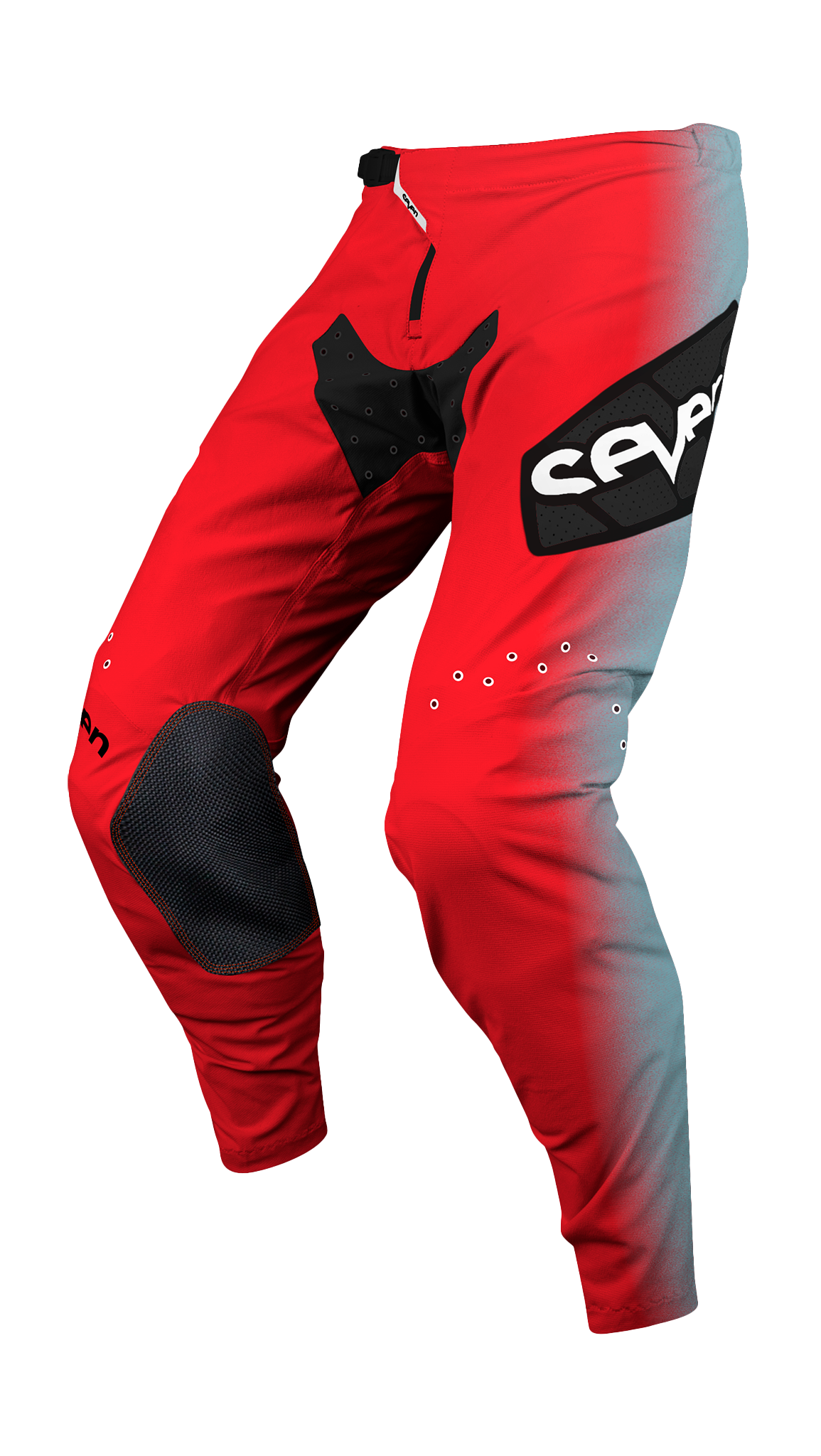 Seven Youth Motocross Pants Zero Dissolve - Flo Red / Blue