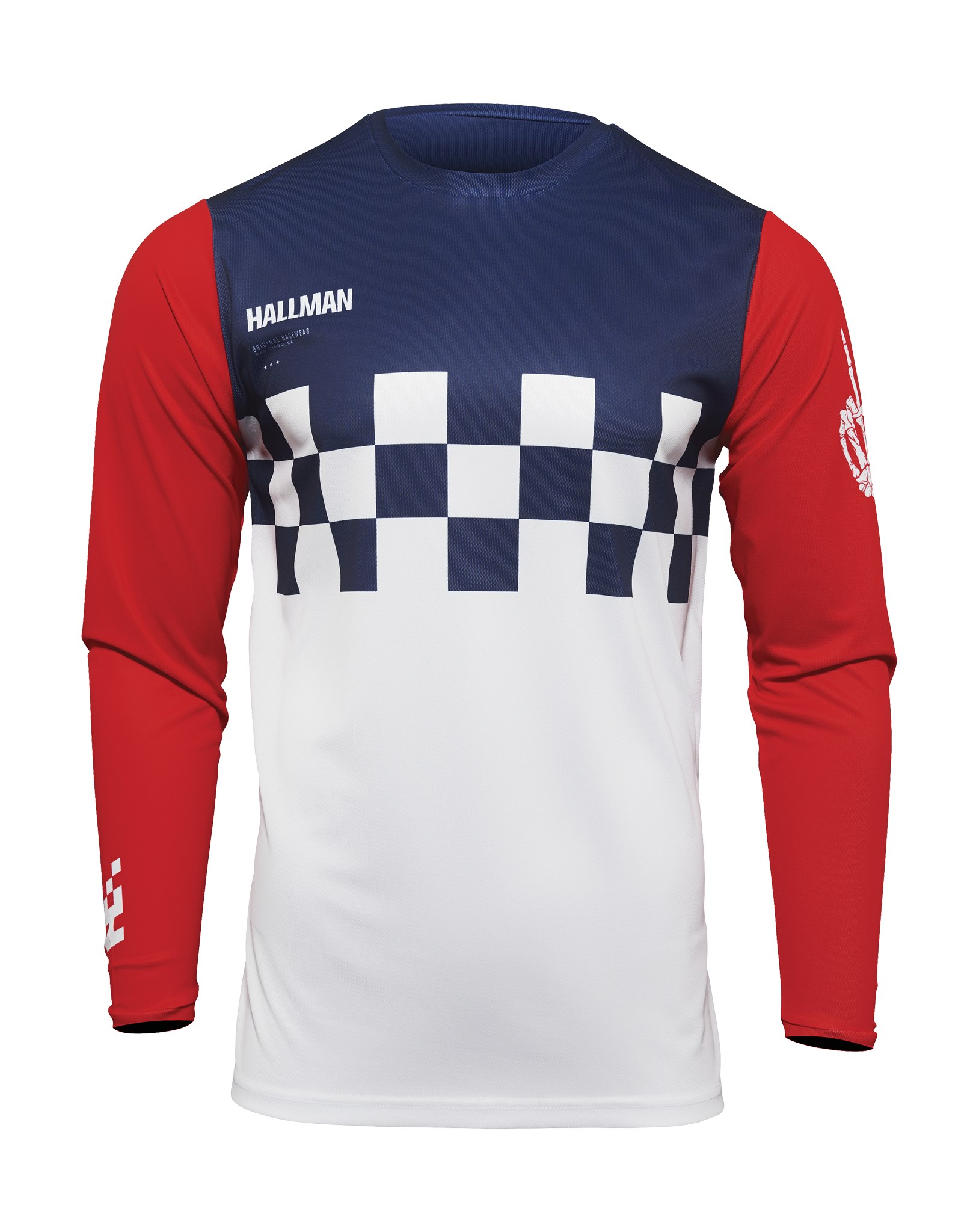 Thor Motocross Gear Hallman Differ Cheq - White / Red / Blue