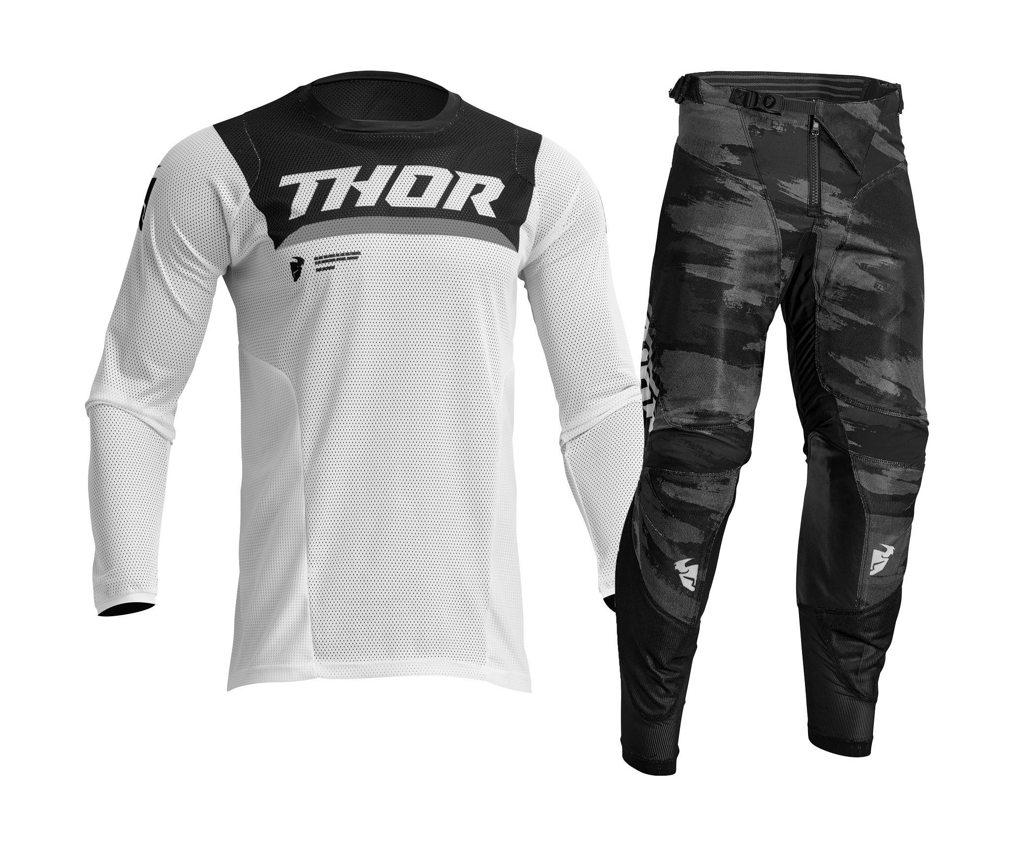 Thor Motocross Gear Pulse Air Cameo - White / Black