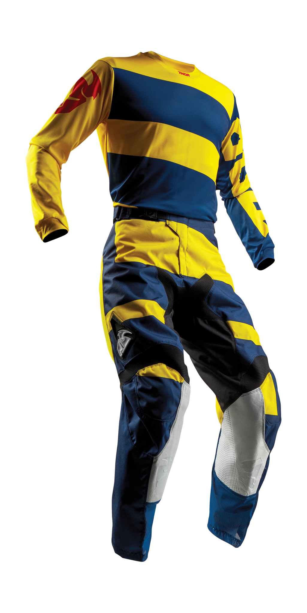 Thor Motocross Gear Pulse Level - Navy / Yellow