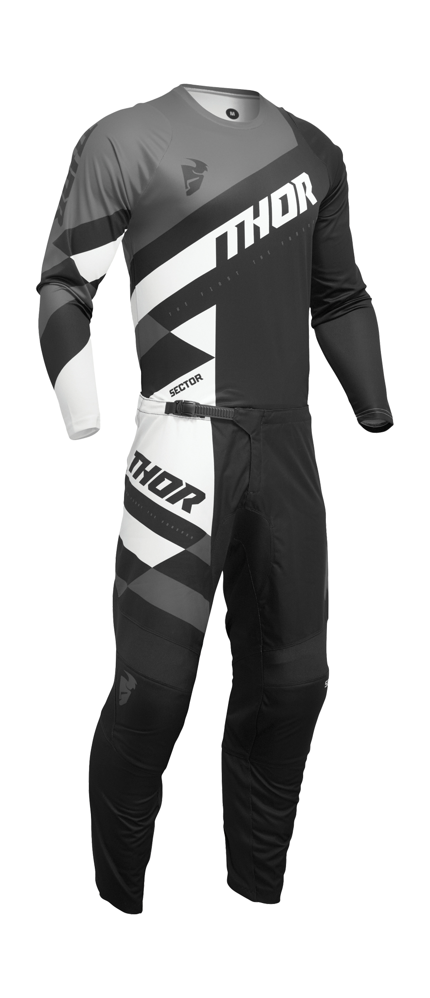 Thor Youth Motocross Gear Sector Checker - Black / Grey
