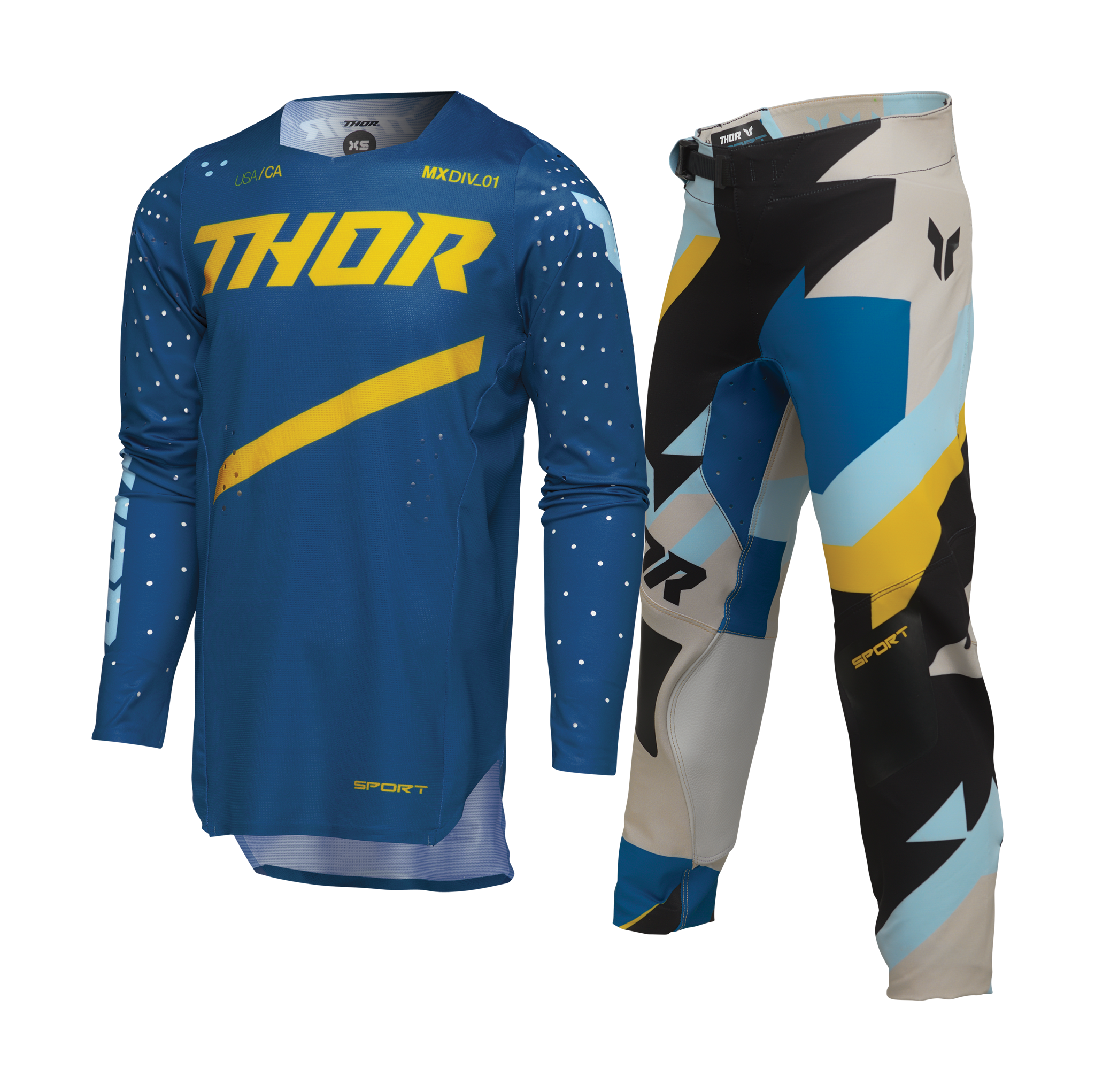 Thor Youth Motocross Gear Sportmode Brave - Blue