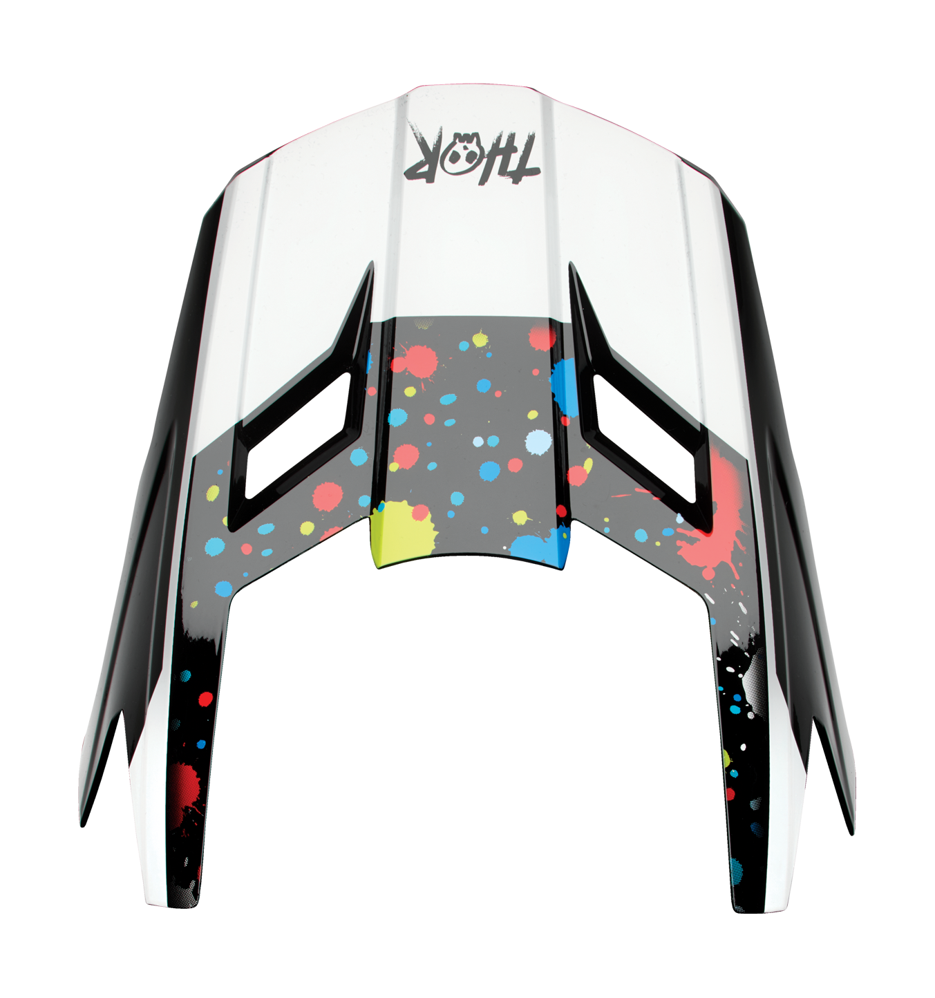 Thor Youth Helmet Visor Fleet Splat - Black