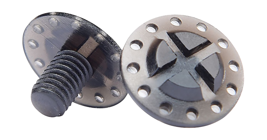 Troy Lee Designs Helmet Visor Screw Set SE4 - Black - 2 Pcs