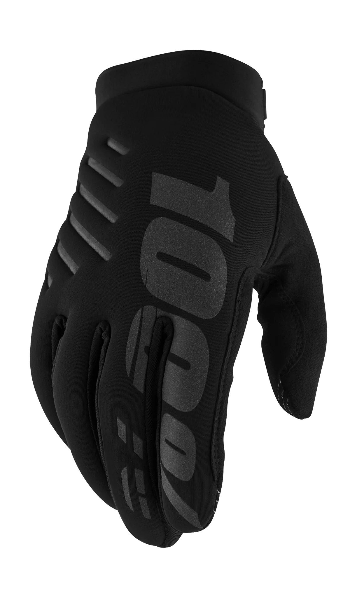 100% Motocross Gloves Winter Brisker - Black / Grey