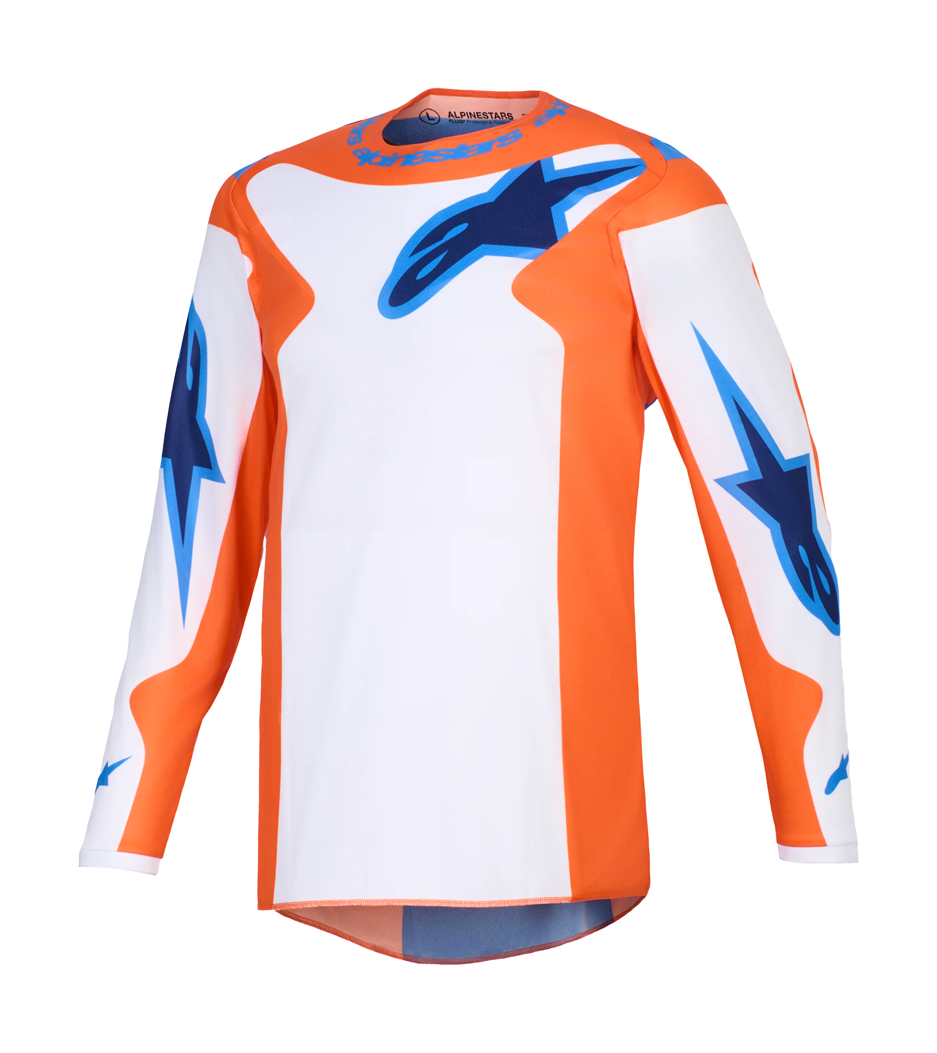Alpinestars Motocross Jersey 2026 Fluid Grid - Orange / Ucla / Blue