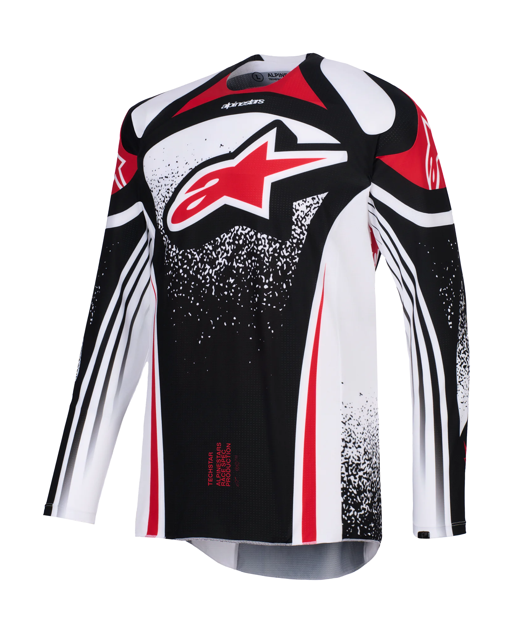 Alpinestars Motocross Jersey 2026 Techstar Nomur - Black / White / Red
