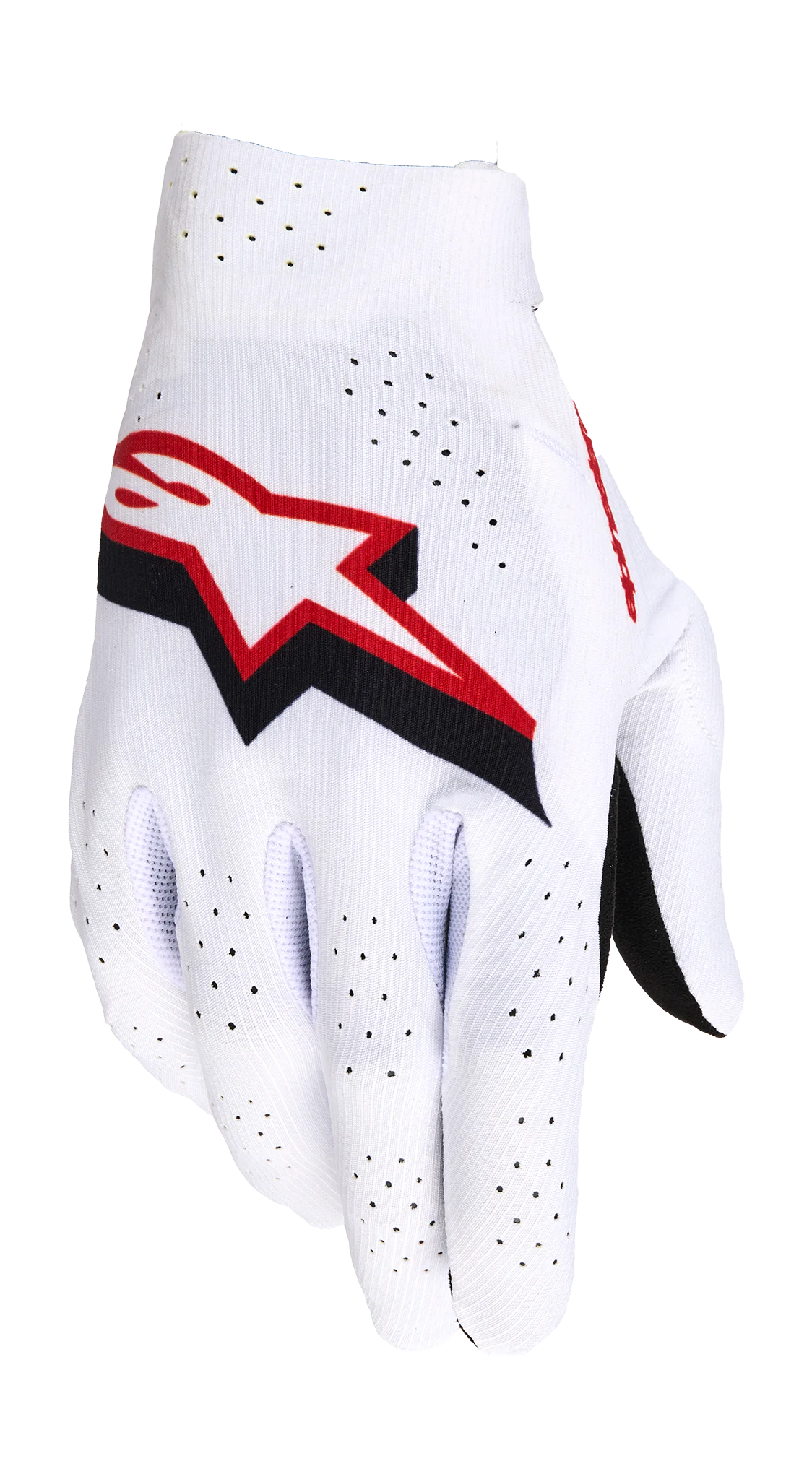 Alpinestars Motocross Gloves 2026 Supertech - White / Black / Fire Red