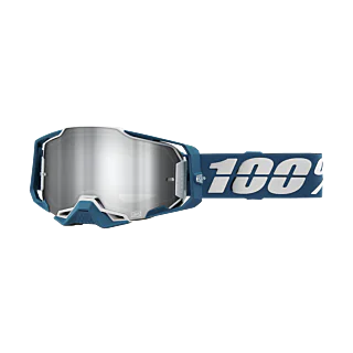 100% Motocross Goggle Armega Albar - Mirror Silver Flash