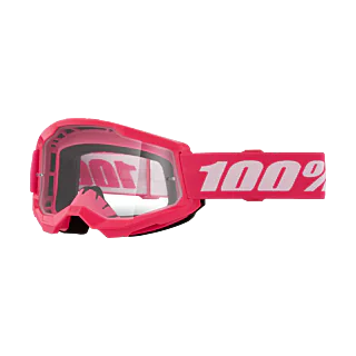 100% Motocross Goggle Strata 2 Pink - Clear