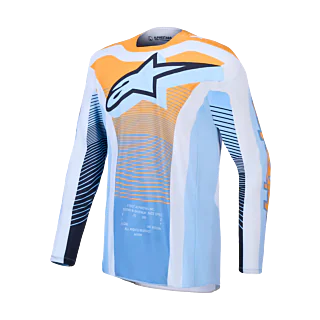 Alpinestars Motocross Gear 2027 Techstar Maven - Dust Blue / Tangerine / Black