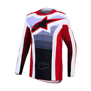 Alpinestars Motocross Gear 2027 Techstar Maven - Fire Red / White / Lavender / Black
