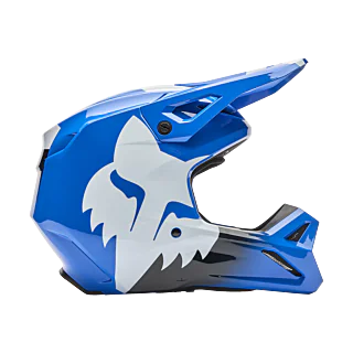 Fox Youth Motocross Helmet V1 Shield - Blue