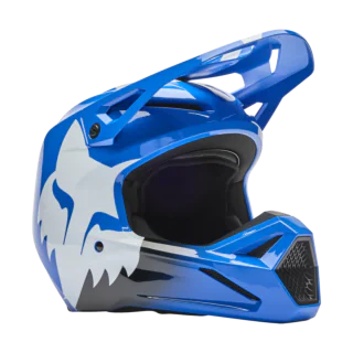 Fox Youth Motocross Helmet V1 Shield - Blue