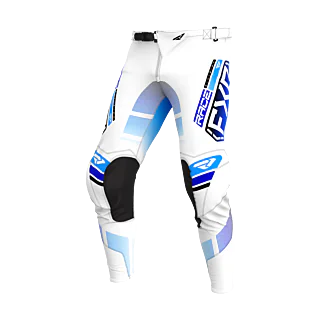 FXR Motocross Pants Podium - White / Blue