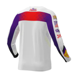 FXR Youth Motocross Jersey 2026 Podium - White / Purple / Red