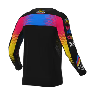 FXR Youth Motocross Jersey 2026 Podium - Black / Blue / Razz