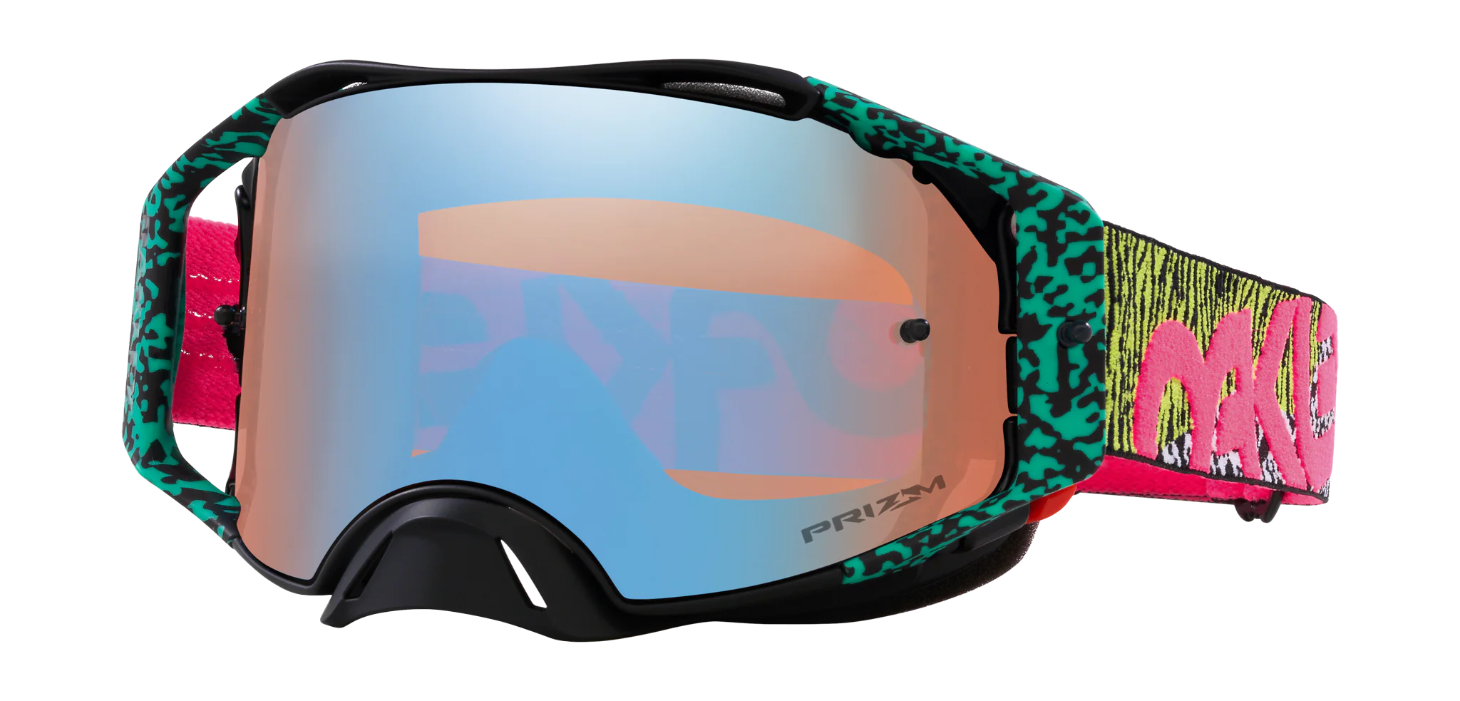 Oakley Motocross Goggle Airbrake MX Bengal Venom - Prizm Sapphire Iridium