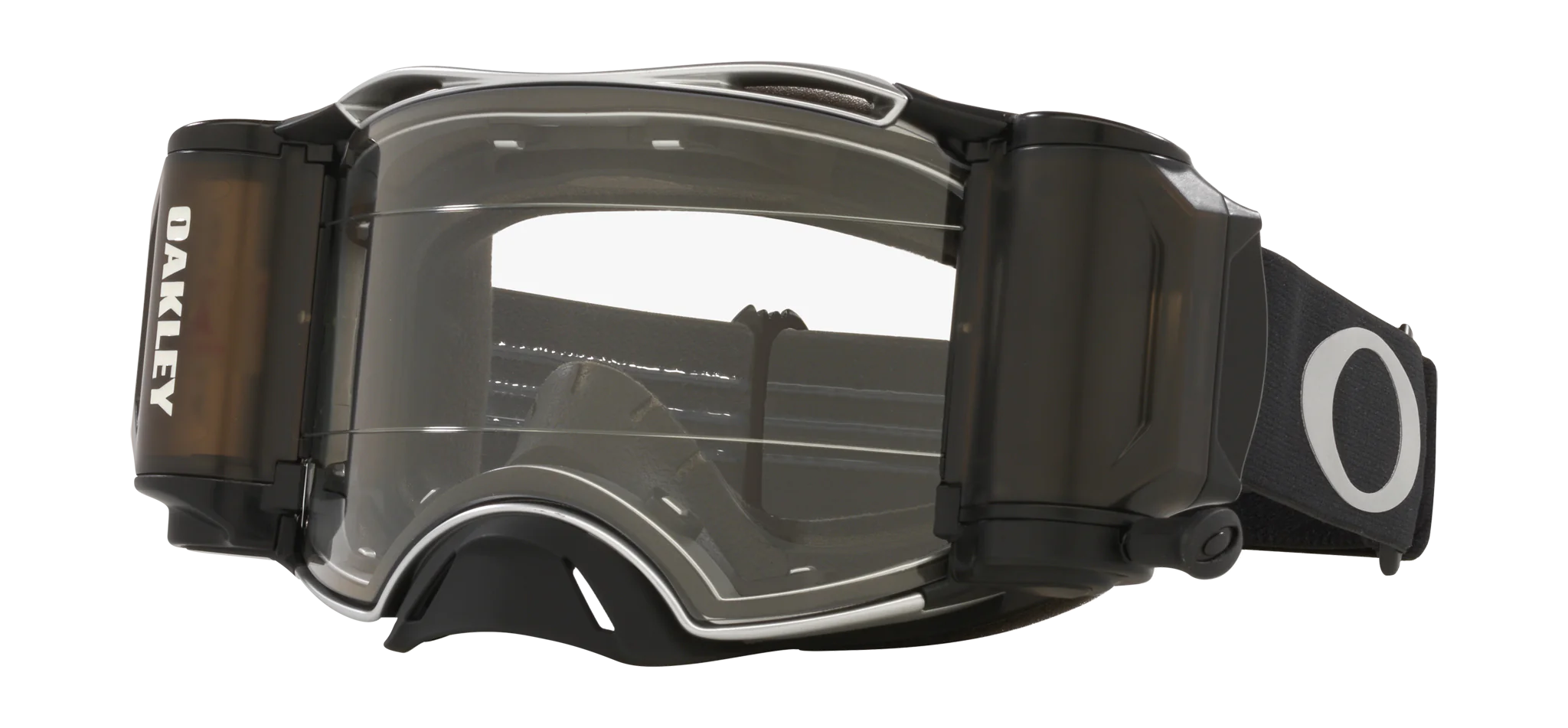 Oakley Motocross Goggle Roll-Off Airbrake MX Tuff Blocks Black Gunmetal - Clear